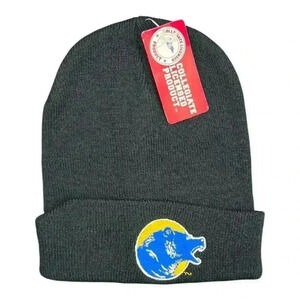 NCAA UCLA Black Bruins Cuff Beanie. One size. NWT
